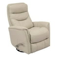 thumbnail image 2 of Home Square Leather Manual Swivel Glider Recliner in Ivory - Set of 2, 2 of 7