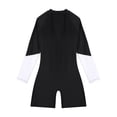 thumbnail image 6 of vastwit Womens One Piece Bathing Suit Stretchy Shorty Wetsuit Swimsuit Athletic Surf Swimwear Black XL, 6 of 7