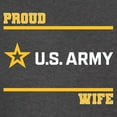 thumbnail image 3 of CafePress - Proud Army Wife White And Gold T Shirt - Womens Comfort Colors® Shirt, 3 of 4