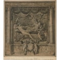 thumbnail image 3 of Perino Del Vaga 12x14 Black Modern Framed Museum Art Print Titled - Jupiter and Juno (ca. 1532-35), 3 of 5