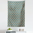 thumbnail image 1 of Abstract Tapestry, Vintage Style Star and Square Shaped Motifs Art Design Illustration, Fabric Wall Hanging Decor for Bedroom Living Room Dorm, 5 Sizes, Slate Blue and Multicolor, by Ambesonne, 1 of 1