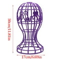 thumbnail image 5 of Wig Stand Rack Plastic Head Shaped Designs for Long and Short Hair Display, 5 of 14