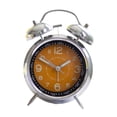 thumbnail image 4 of Reloj silencioso, sin tictac, despertador analógico de estilo retro, pequeño analógico. Naranja, 4 of 9