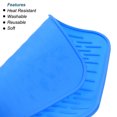 thumbnail image 2 of Silicona Plato Secado Estera 2uds, Antideslizante Calor Resistente Almohadilla Caliente Olla Soporte, Plato Escurridor Estera para Bar Botella Taza Protección-Cielo Azul/Gris, 2 of 5