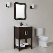 Bellaterra Home 24 in Single sink vanity-manufactured wood-sable walnut