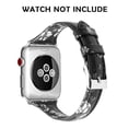 thumbnail image 2 of Correas de cuero compatibles con Apple Watch 38 mm-40 mm / 42 mm-44 mm, correa de cuero de grano superior pulsera delgada y delgada para iWatch Series 5/4/3/2/1 MFZFUKR 2033273-27, 2 of 9