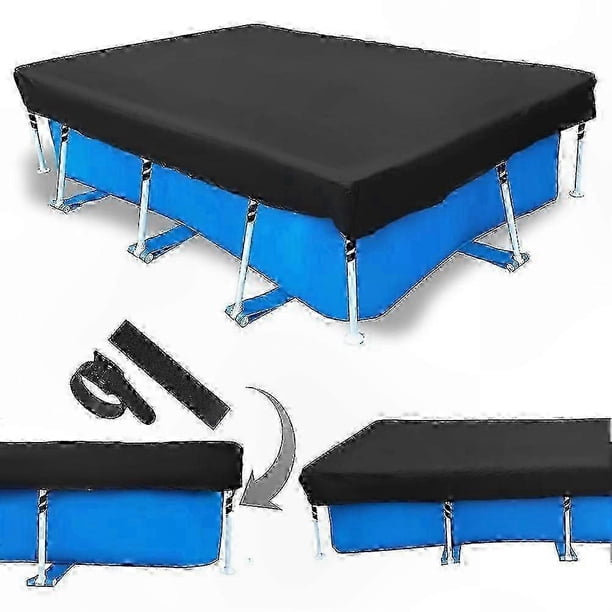 Heavy Duty Rectangular Swimming Pool Cover, 400 x 211, Tear and Fade Resistant Protector for Above Ground Pools