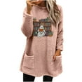 thumbnail image 2 of LSLJS Chandails Chauds d'Hiver pour Femmes, Molletonnés, à Enfiler, Col Ras du Cou, Thermiques, Longs, Hauts de sous-Vêtements, Vêtements Confortables, 2 of 6