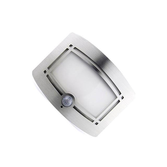 Moyic Sensor inalámbrico LED luz nocturna 4000K pared blanco cálido estilo europeo forma cuadrada cuerpo inducción lámpara camino Iluminación y accesorios