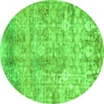 thumbnail image 1 of Ahgly Company Indoor Round Abstract Green Modern Area Rugs, 5' Round, 1 of 4