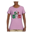 thumbnail image 2 of Wild Bobby Mexican Queen Latin Pride Women Graphic Tee, Light Pink, X-Large, 2 of 5