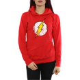 thumbnail image 3 of DC Comics Womens Flash Distressed Logo Hoodie, 3 of 5