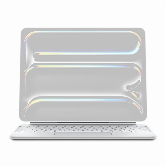 Restored Apple iPad Magic Keyboard Case for iPad Pro 13-inch (M4) (QWERTY English) White (Refurbished)