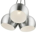 thumbnail image 6 of 43393-66 Livex Lighting Piedmont - 3 Light Globe Pendant In Transitional Style-15 Inches Tall and 21.5 Inches Wide-Brushed Aluminum Finish, 6 of 9