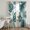 Green, Teal, White, variant on Vintage Green Palm Leaf Sheer Curtains 96 Inch Length 2 Panels Set, Summer Tropical Botanical Voile Window Treatment Semi Sheer Long Curtains Drapes for Bedroom/Living Room/Kitchen 52"x96"x2