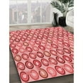 thumbnail image 3 of Ahgly Company Machine Washable Indoor Square Transitional Pastel Pink Area Rugs, 6' Square, 3 of 7