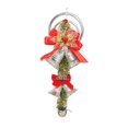 thumbnail image 4 of Colgante de adorno de campana Hugo Navidad con lazo plata, 4 of 10