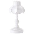 thumbnail image 1 of EIMELI Lampe de Table 500mAh USB Rechargeable LED Nuit Lumière Oeil-Protection Lotus Forme Bureau Lumière Luminosité Réglable Rétro Lampe de Bureau pour Photo Accessoires Chevet Lumière pour Chambre à Coucher Chambre d'Étude, 1 of 5