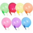thumbnail image 6 of RUBFAC 36 Punch Balloons Punching Balloon Heavy Duty Party Favors For Kids, Bouncy Balls with Rubber Band Handle for Birthday Party, Goodie Bag, Stocking Stuffers for Kids, 6 of 10