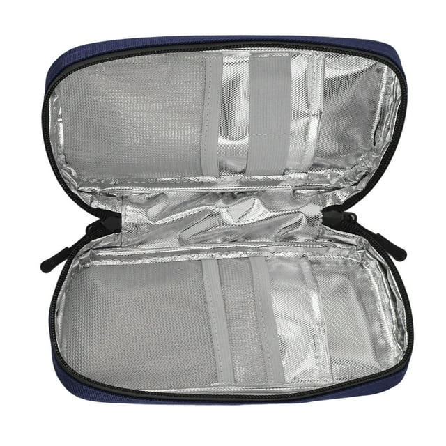 Insulin Cooler Travel Case Compact Portable Diabetic Case With 2 Ice Packs For Supplies Storage, Insulation Design, Wide Application