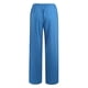 thumbnail image 5 of Pantalones anchos con cordón para mujer, de algodón liso y cintura elástica, para uso informal, 5 of 7