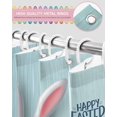 thumbnail image 6 of Easter Shower Curtain Cute Bunny Shower Curtains for Bathroom Decor Easter Eggs Bath Curtains Sets for Spring Easter Bathroom Decor Fabric Waterproof Standard 72" X 72", 6 of 6