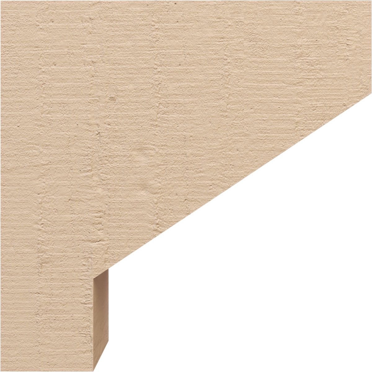 6"W x 12"D x 12"H Classic Clemmons Rough Cedar Woodgrain TimberThane Corbel, Primed Tan