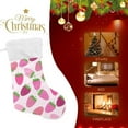 thumbnail image 4 of GZHJMY Strawberry Christmas Stocking, Personalized Large Candy Stocking Hanging Gift, Xmas Stockings Decoration for Family Holiday Party Ornaments Decor Fireplace, 4 of 7