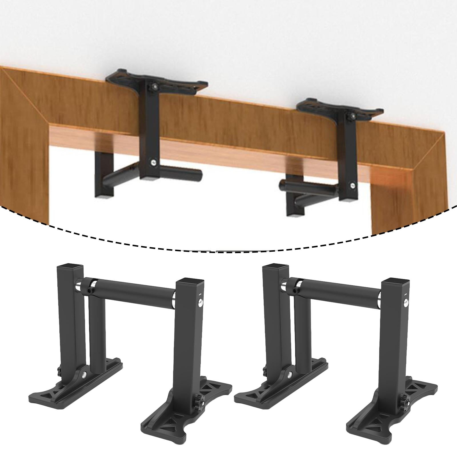 2 Pieces Push Up Bar Pull Up Bar Handles Carbon Steel Portable Folding Design for Home Gym Fitness