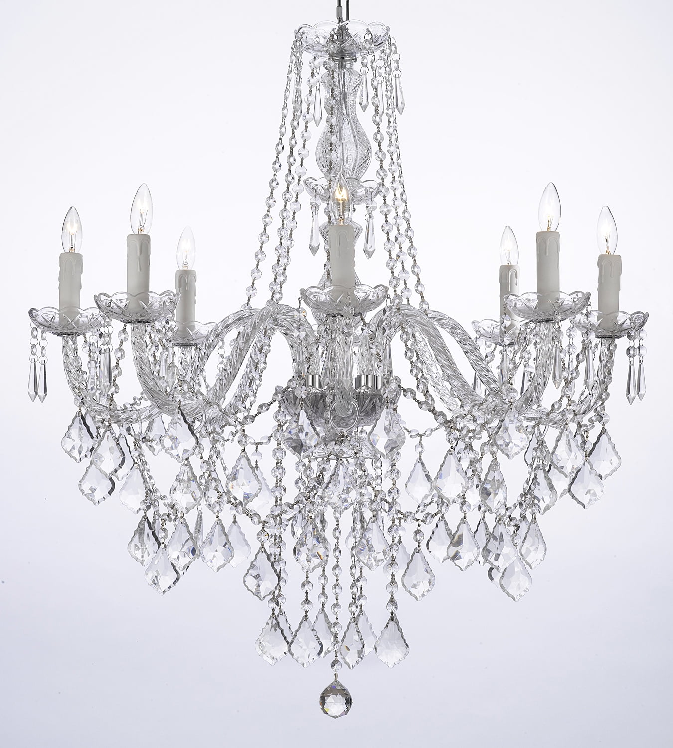 Crystal Chandelier Lighting 8 Light Fixture