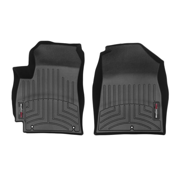 WeatherTech Custom Fit FloorLiners compatible with 2021-2026 Kia Seltos - 1st Row (Driver & Passenger), Black