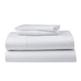 thumbnail image 1 of GhostBed Ensemble de Draps de Luxe Grand Rafraîchissant en Supima Coton et Tencel - Résistant aux Plis avec Poches Profondes, 4 Pcs, Blanc, 1 of 4