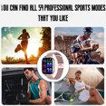 thumbnail image 2 of Reloj inteligente unisex con función de teléfono, asistente de voz, alerta de mensajes, reloj de fitness, monitor de pulso de sueño, reloj deportivo, 2 of 5