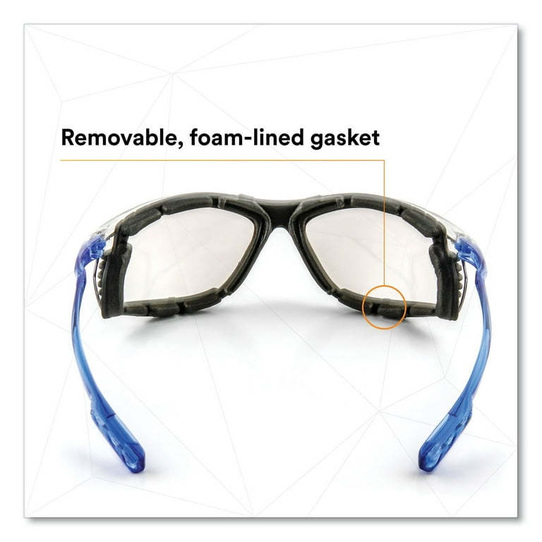 CCS Protective Eyewear with Foam Gasket, Blue Plastic Frame, Clear Polycarbonate Lens CCS Protective Eyewear with Foam Gasket, Blue Plastic Frame, Clear Polycarbonate Lens