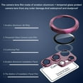 thumbnail image 2 of Dteck 2-Pack for Samsung Galaxy S22 Ultra,Lens Protector, Premium Tempered Glass Aluminum Alloy Metal Camera Lens Protector for Samsung Galaxy S22 Ultra 5G 6.8 Inch,Red, 2 of 7