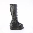 thumbnail image 4 of Demonia STOMP-223 Women's STOMP-223 4 3/4" WedgeDraped Platform Knee High Boots with Buckles, 4 of 5