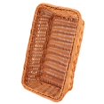 thumbnail image 3 of Food Basket, Smooth Coffee Color Retro Appearance Safe Environmentally Friendly Imitation Rattan Material, Food Organizer Storage for Family Living Room, Dining Room, 3 of 7