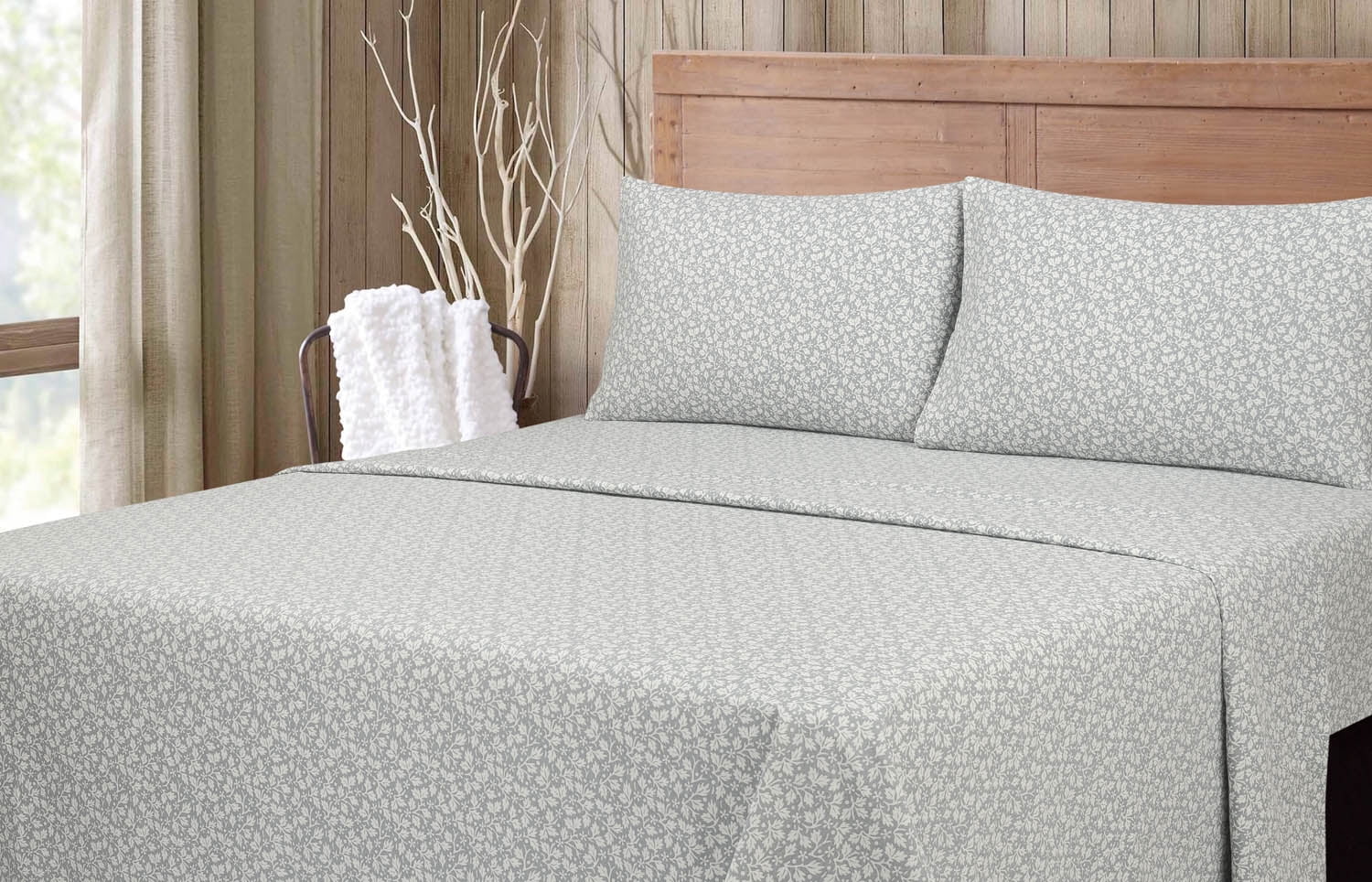 Mainstays Flannel Skiers - Full Sheet set