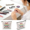 thumbnail image 5 of Zuo Bao Speech Language Pathologist Gift SLP Cosmetic Bag SLPs Changing The World One Word at A Time Speech Therapist Gift, 5 of 6