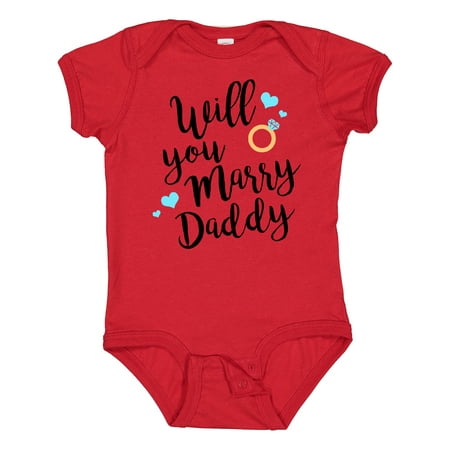 

Inktastic Will You Marry Daddy-ring Gift Baby Boy or Baby Girl Bodysuit