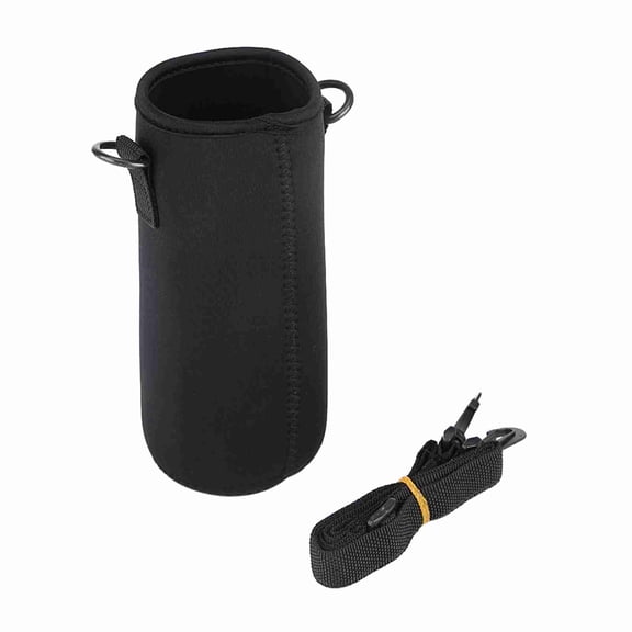 Insulated Water Bottle Holder - Neoprene Carrier with Adjustable Strap