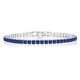 thumbnail image 1 of JeenMata 5.5 TCW Corte Princesa Junio ​​- Alejandrita - Pulsera de tenis con piedra natal para mujer Diseño de eternidad - Chapado en oro blanco, 1 of 6