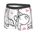 thumbnail image 2 of Kll Alpacas And Hearts Men'S Cotton Boxer Briefs Underwear-X-Large, 2 of 9