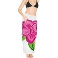 thumbnail image 2 of HAPPY BAY Women's Beachwear Summer Bikini Wraps Beach Bathing suit Wrap Sarong Swimwear Swim Cover up Skirt Swimsuit Pareo Coverups for Women One Size Cherry, Floral, 2 of 5