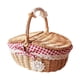 thumbnail image 3 of Cesta de picnic de mimbre decorativa con tapa y asa Cesta tejida de mimbre para parque Medio, 3 of 9