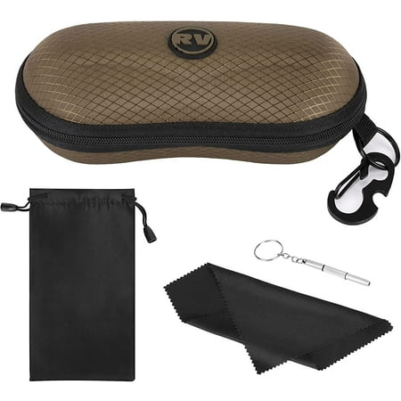 Étui à Lunettes En Cuir Vache Noir – Homme Ou Femme, Pochette Rigide, Fait Main