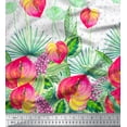 thumbnail image 3 of oneOone Polyester Lycra Fabric Dot & Leaves Panel Decor Fabric Printed BTY 56 Inch Wide, 3 of 3