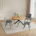 thumbnail image 6 of jiexi 45.3" Round Dining Table Set, Mid Century Modern Round Dining Table for 4 Person, with Steel Legs, Coffee Table for Kitchen Dining Room, Office, Save Space, 6 of 6