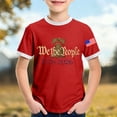 thumbnail image 5 of Kids USA 250th Anniversary Stars and Stripes Graphic T Shirt for Boys Crew Neck Short Sleeve Casual Summer Tee Red 6 Years-7 Years, 5 of 5
