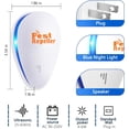 thumbnail image 4 of Ultrasonic Pest Repeller 6 Pack Indoor Pest Repeller Plug in Ultrasonic Pest Control Repelling Rodent and Insect Electric Pest Control Repellent Friendly for Kid and Pet, White, 4 of 7